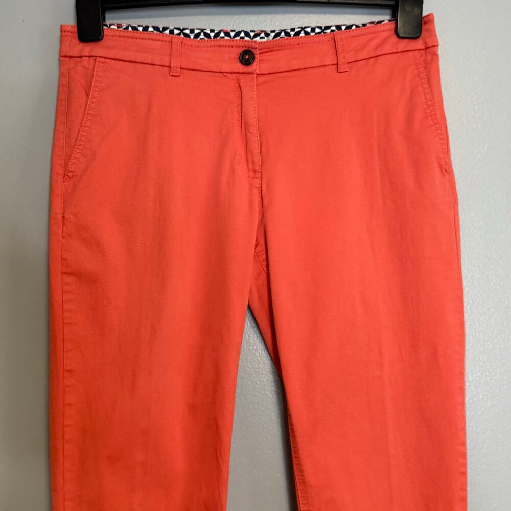Boden Coral Chino Mid Rise Ankle Pants 8 - Picture 2 of 4